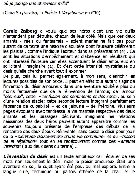 L'or des livres - Carole Zalberg 2011